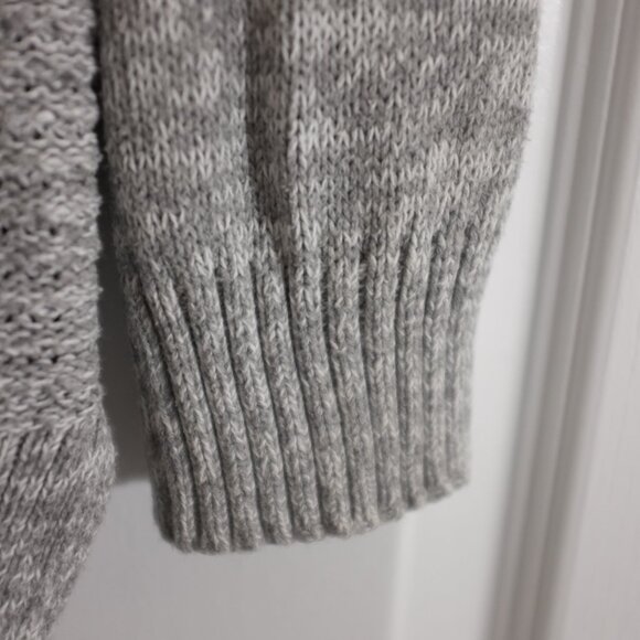 COPY - Joe Fresh grey knitted heather open cardigan 100% cotton size XL - Picture 4 of 11
